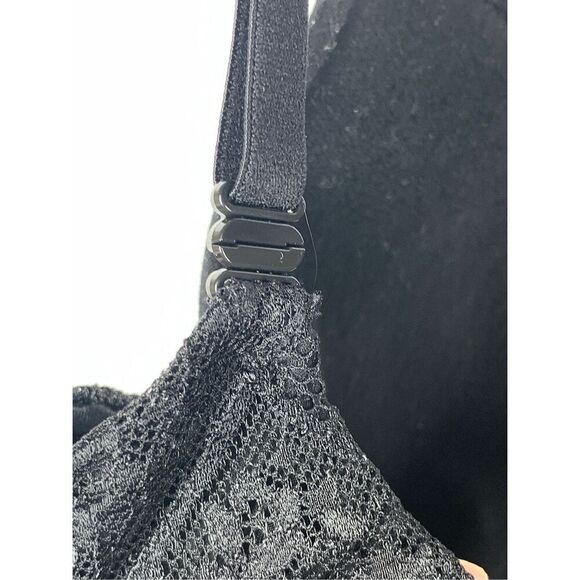 Victoria's Secret body by Victoria black lace trim perfect shape bra size 34C - Picture 7 of 9